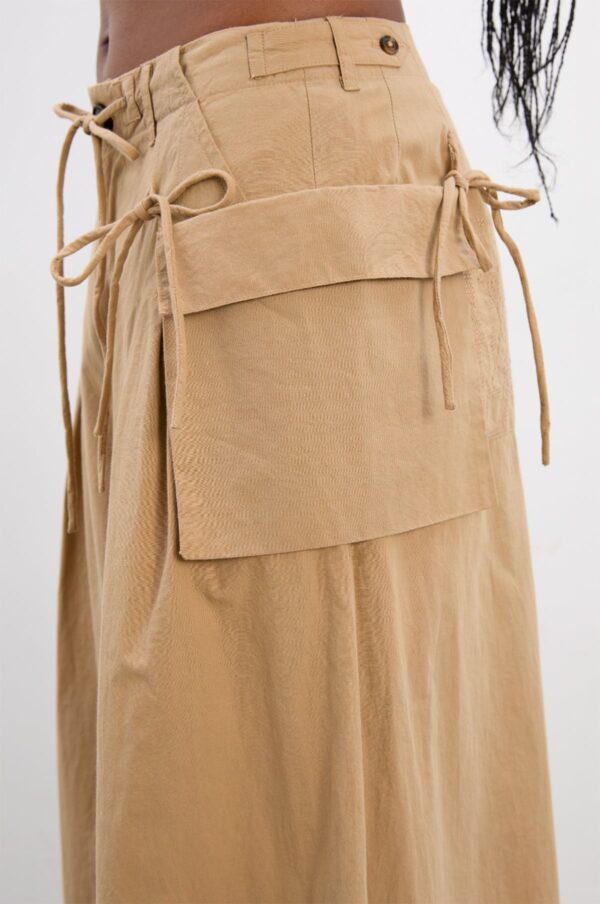 Avemode Tatianna Tan Culotte Pants - Image 3