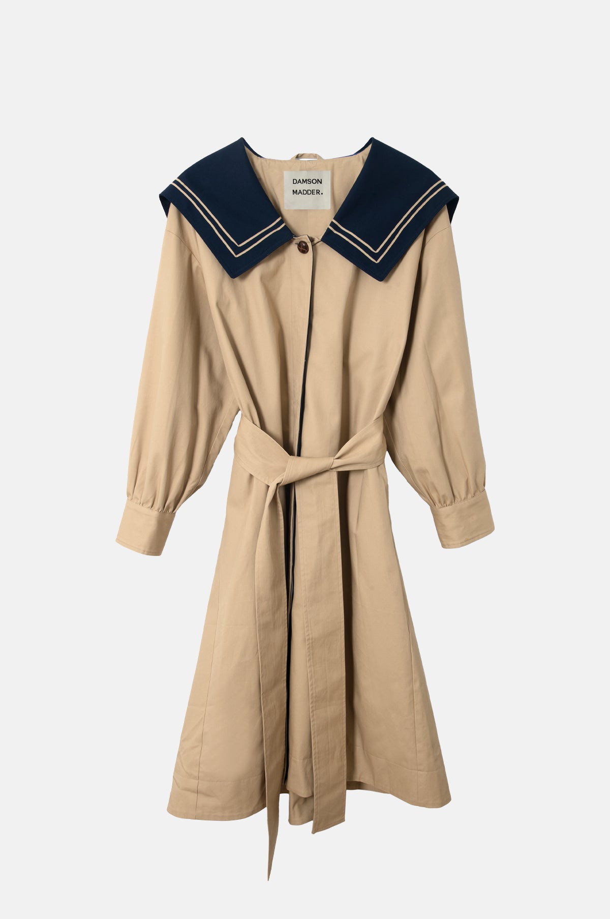Avemode Ella Trench Coat – Navy Tan