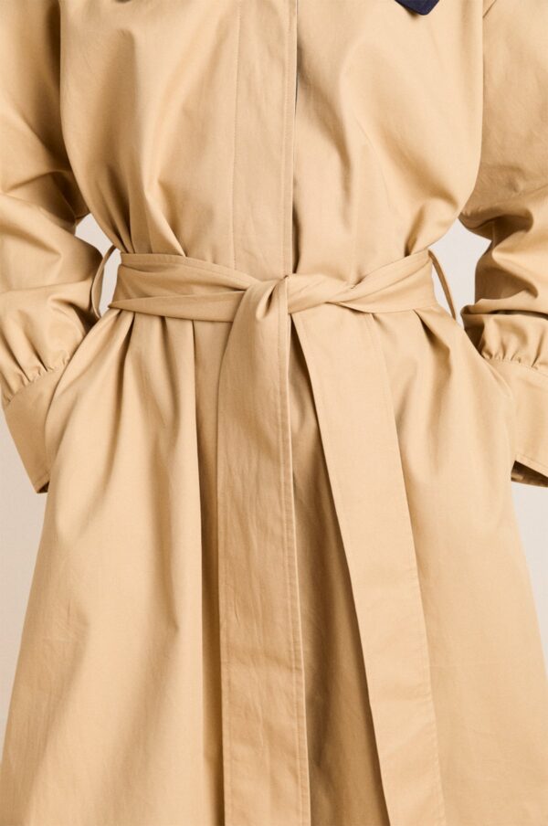Avemode Ella Trench Coat – Navy Tan - Image 12
