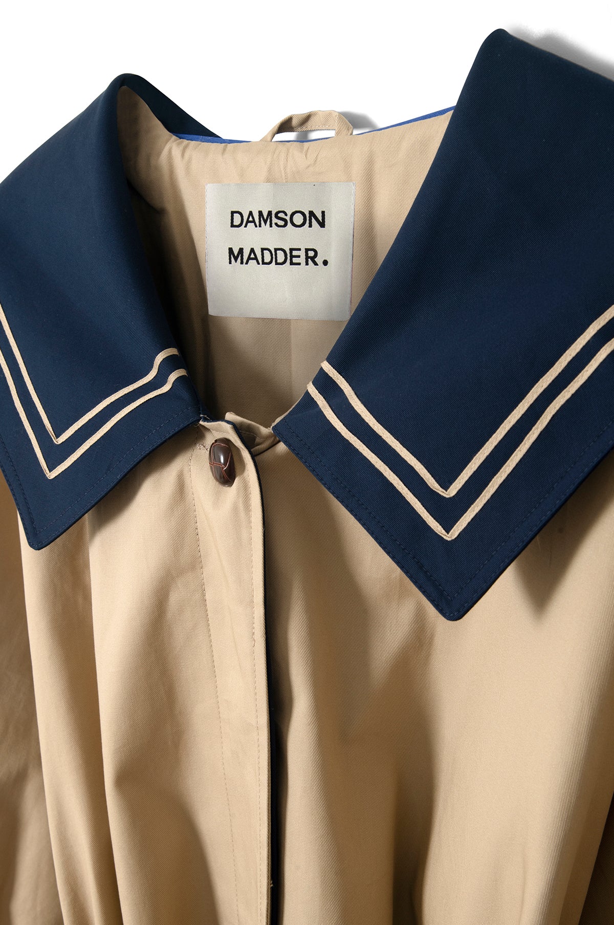 Avemode Ella Trench Coat – Navy Tan - Image 17