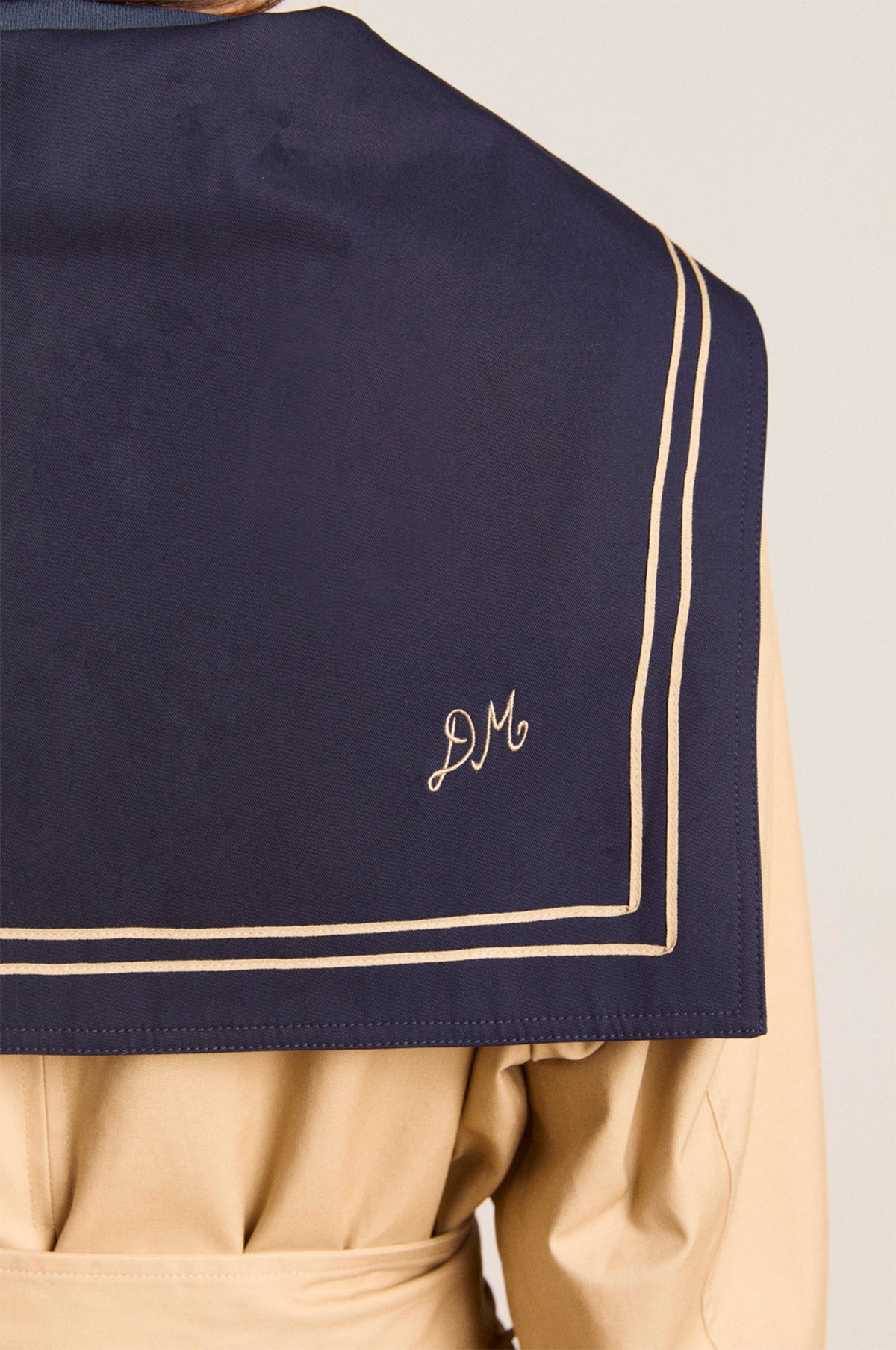 Avemode Ella Trench Coat – Navy Tan - Image 16