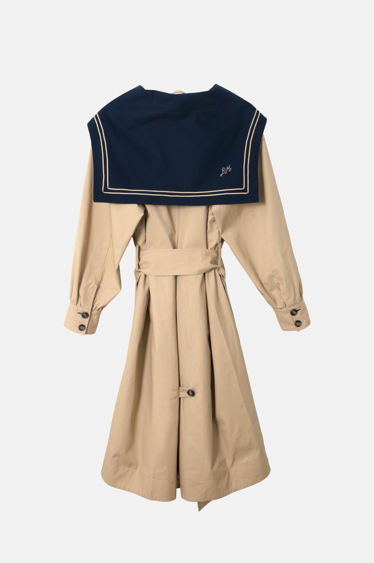 Avemode Ella Trench Coat – Navy Tan - Image 18