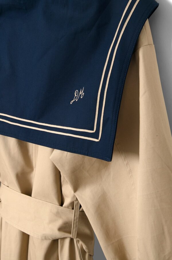 Avemode Ella Trench Coat – Navy Tan - Image 19