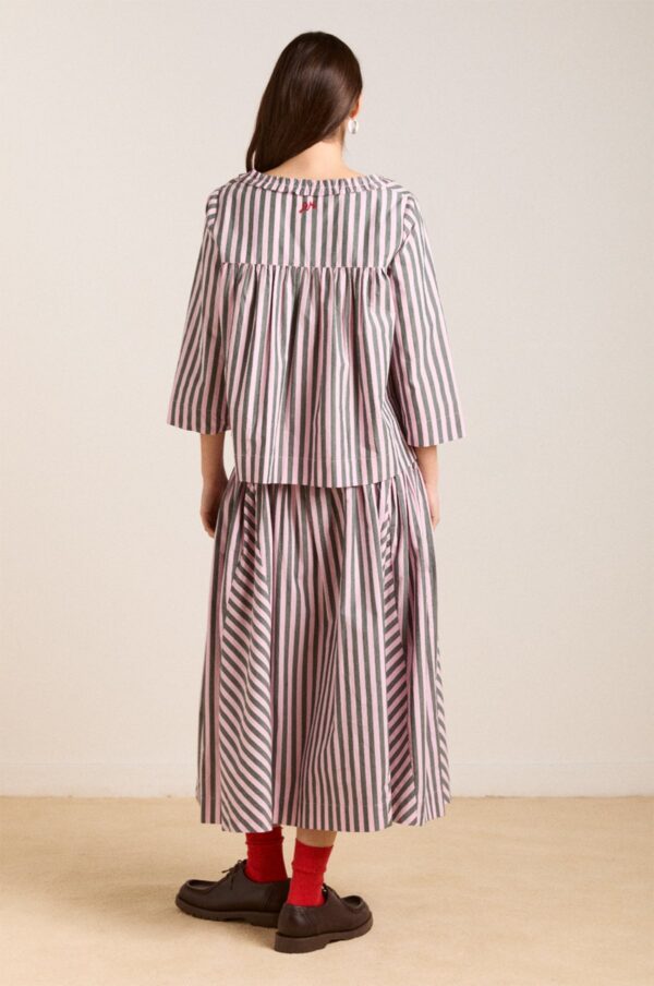 Avemode Leilani Blouse – Garden Tulle Stripe - Image 5